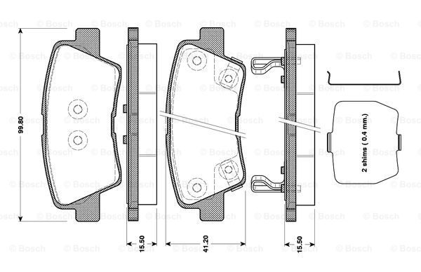 BOSCH 0 986 TB3 089 Brake...