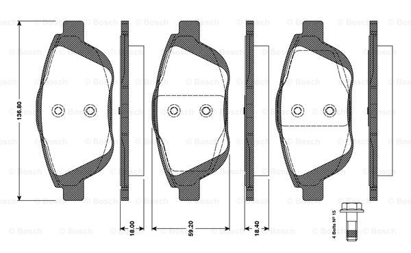 BOSCH 0 986 TB3 094 Brake...