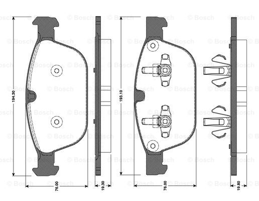 BOSCH 0 986 TB3 095 Brake...