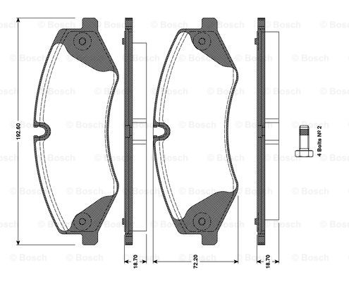 BOSCH 0 986 TB3 098 Brake...