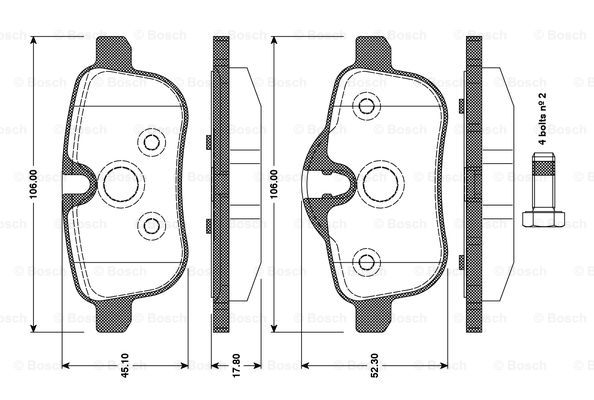 BOSCH 0 986 TB3 100 Brake...