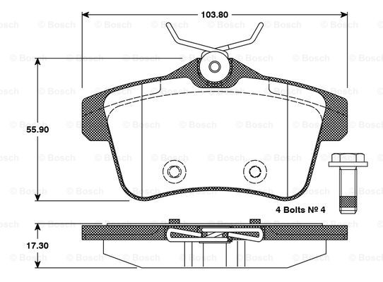 BOSCH 0 986 TB3 101 Brake...