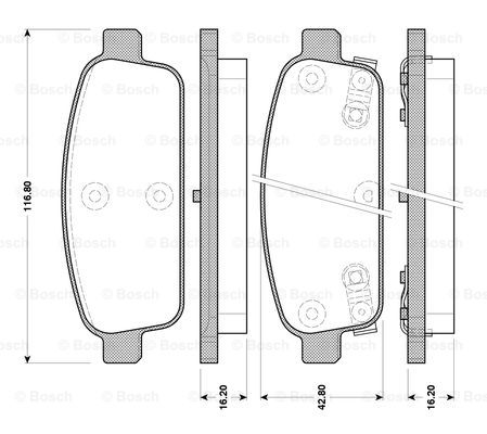 BOSCH 0 986 TB3 105 Brake...