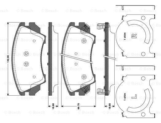 BOSCH 0 986 TB3 107 Brake...