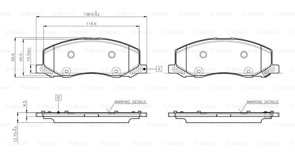 BOSCH 0 986 TB3 108 Brake...