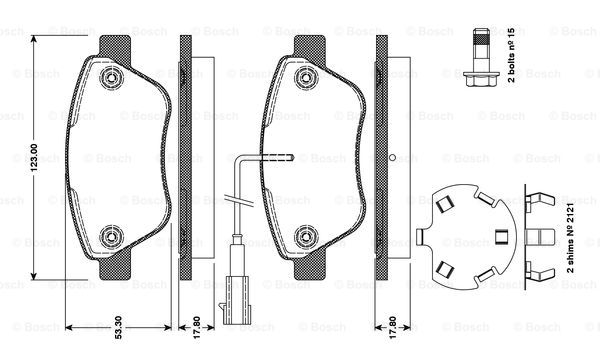 BOSCH 0 986 TB3 111 Brake...