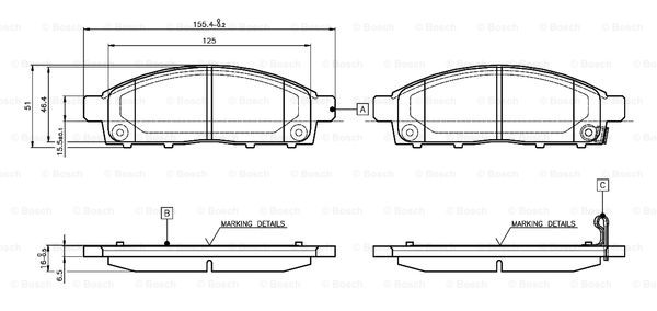 BOSCH 0 986 TB3 115 Brake...