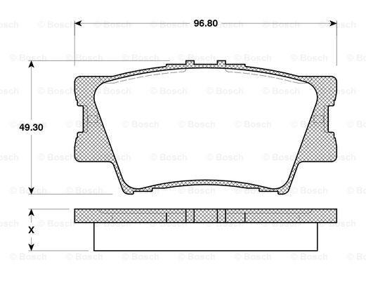 BOSCH 0 986 TB3 118 Brake...