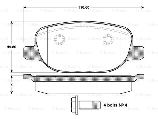 BOSCH 0 986 TB3 122 Brake...