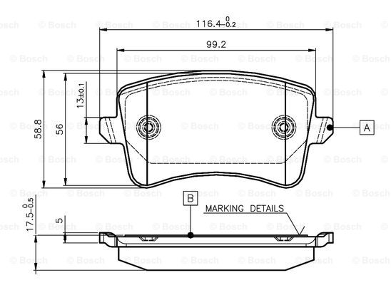 BOSCH 0 986 TB3 123 Brake...