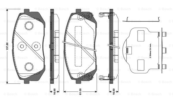 BOSCH 0 986 TB3 124 Brake...