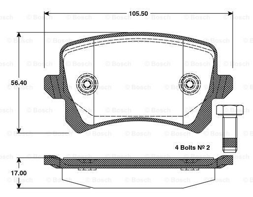 BOSCH 0 986 TB3 125 Brake...