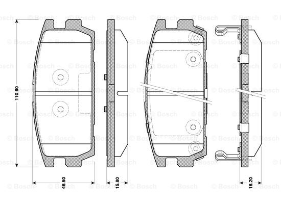 BOSCH 0 986 TB3 127 Brake...