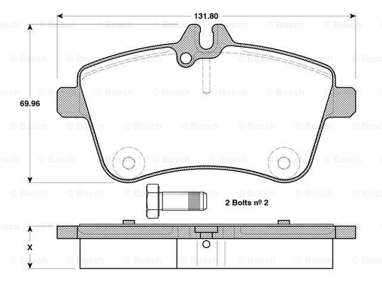 BOSCH 0 986 TB3 130 Brake...