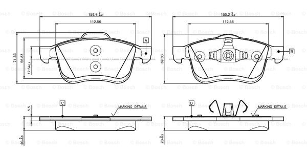 BOSCH 0 986 TB3 133 Brake...