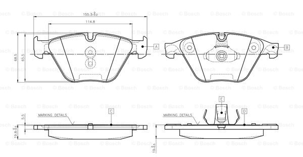 BOSCH 0 986 TB3 134 Brake...