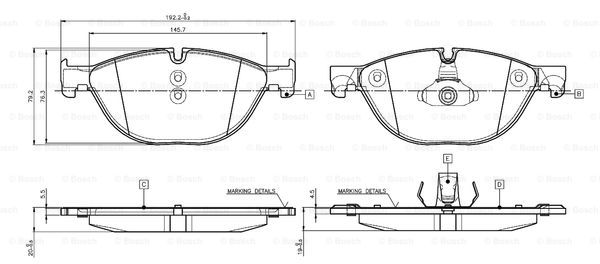 BOSCH 0 986 TB3 137 Brake...