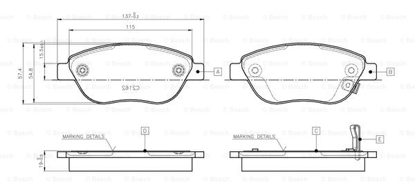 BOSCH 0 986 TB3 141 Brake...