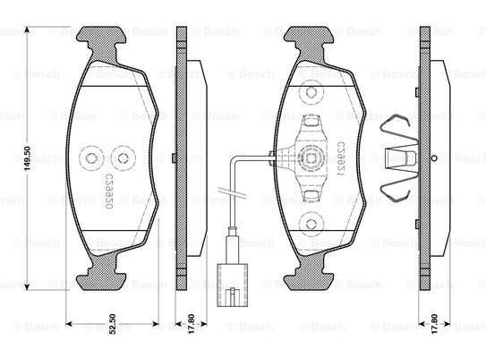 BOSCH 0 986 TB3 143 Brake...