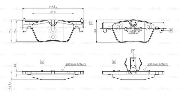 BOSCH 0 986 TB3 144 Brake...