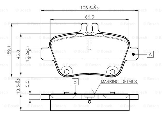 BOSCH 0 986 TB3 145 Brake...