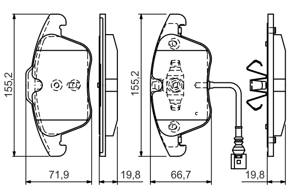 BOSCH 0 986 TB3 154 Brake...