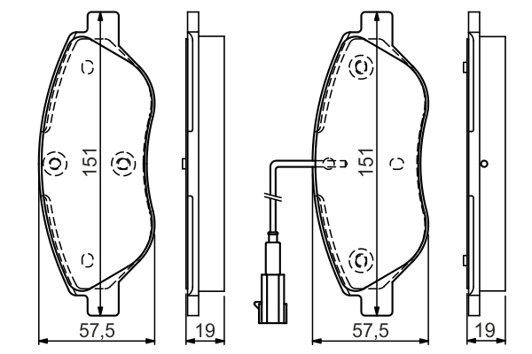 BOSCH 0 986 TB3 155 Brake...