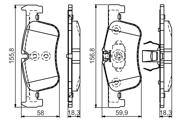 BOSCH 0 986 TB3 157 Brake...