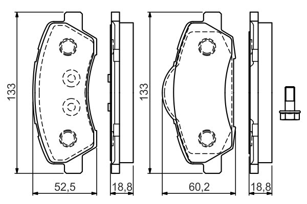 BOSCH 0 986 TB3 158 Brake...