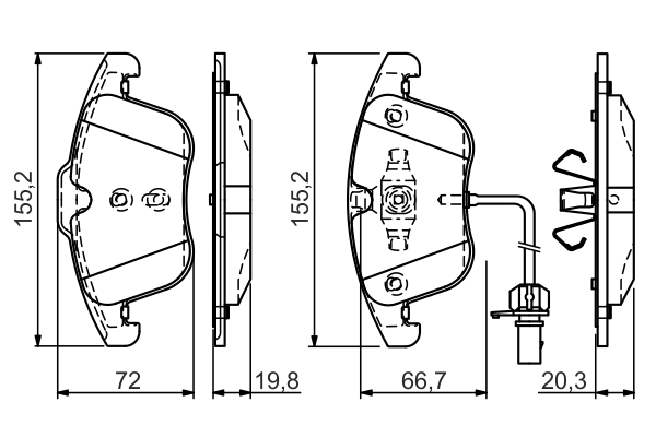 BOSCH 0 986 TB3 164 Brake...