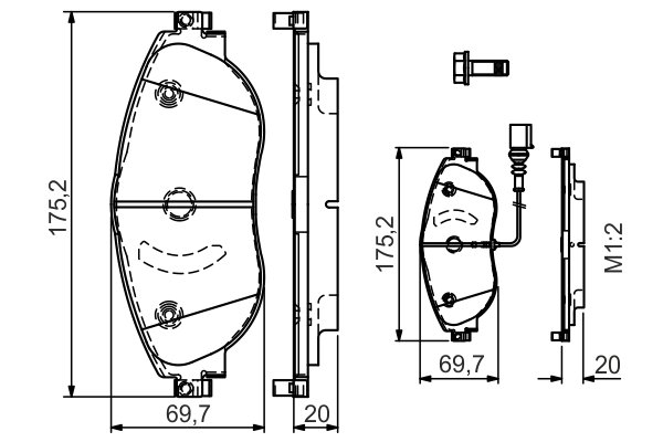 BOSCH 0 986 TB3 175 Brake...