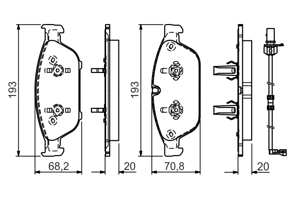 BOSCH 0 986 TB3 178 Brake...