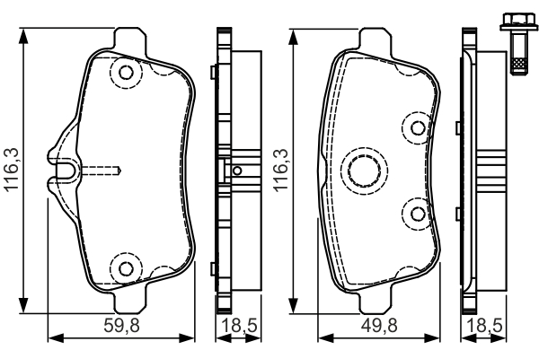 BOSCH 0 986 TB3 206 Brake...