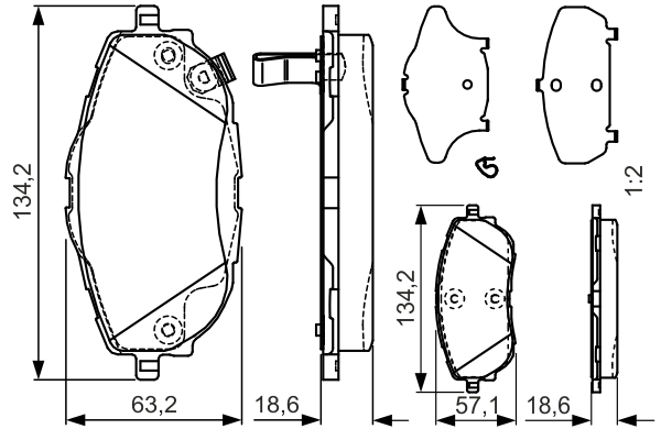 BOSCH 0 986 TB3 213 Brake...