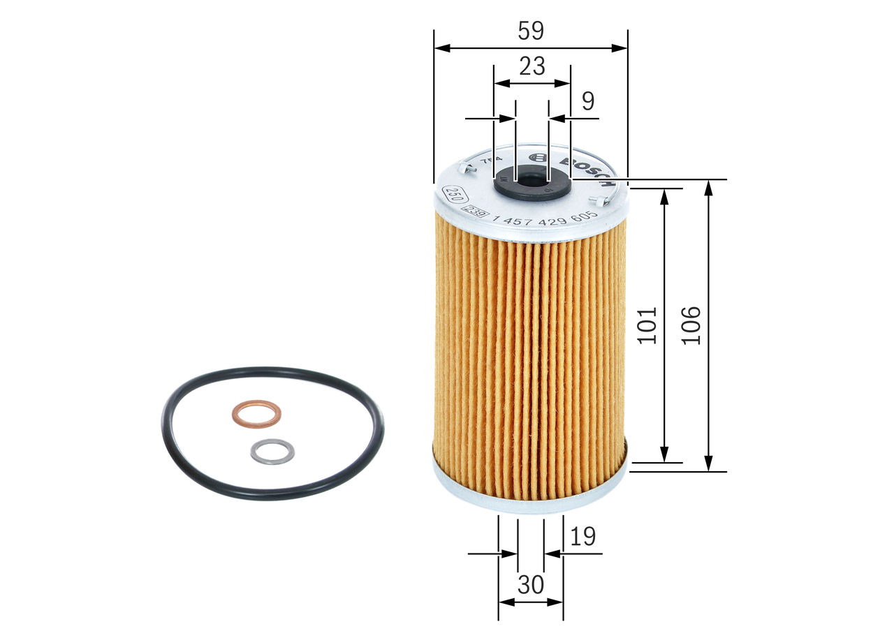 BOSCH 1 457 429 605 Ölfilter