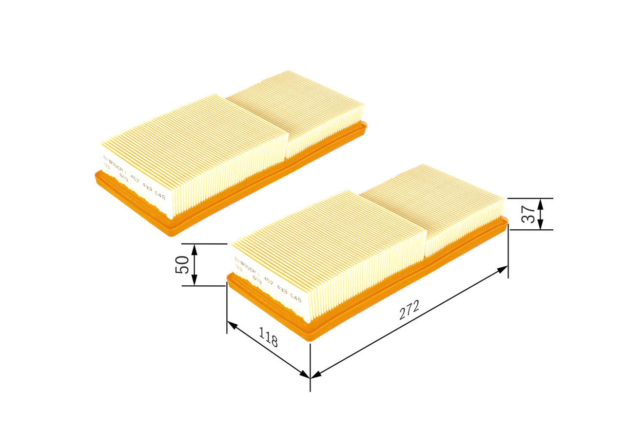 BOSCH 1 457 433 049 Luftfilter
