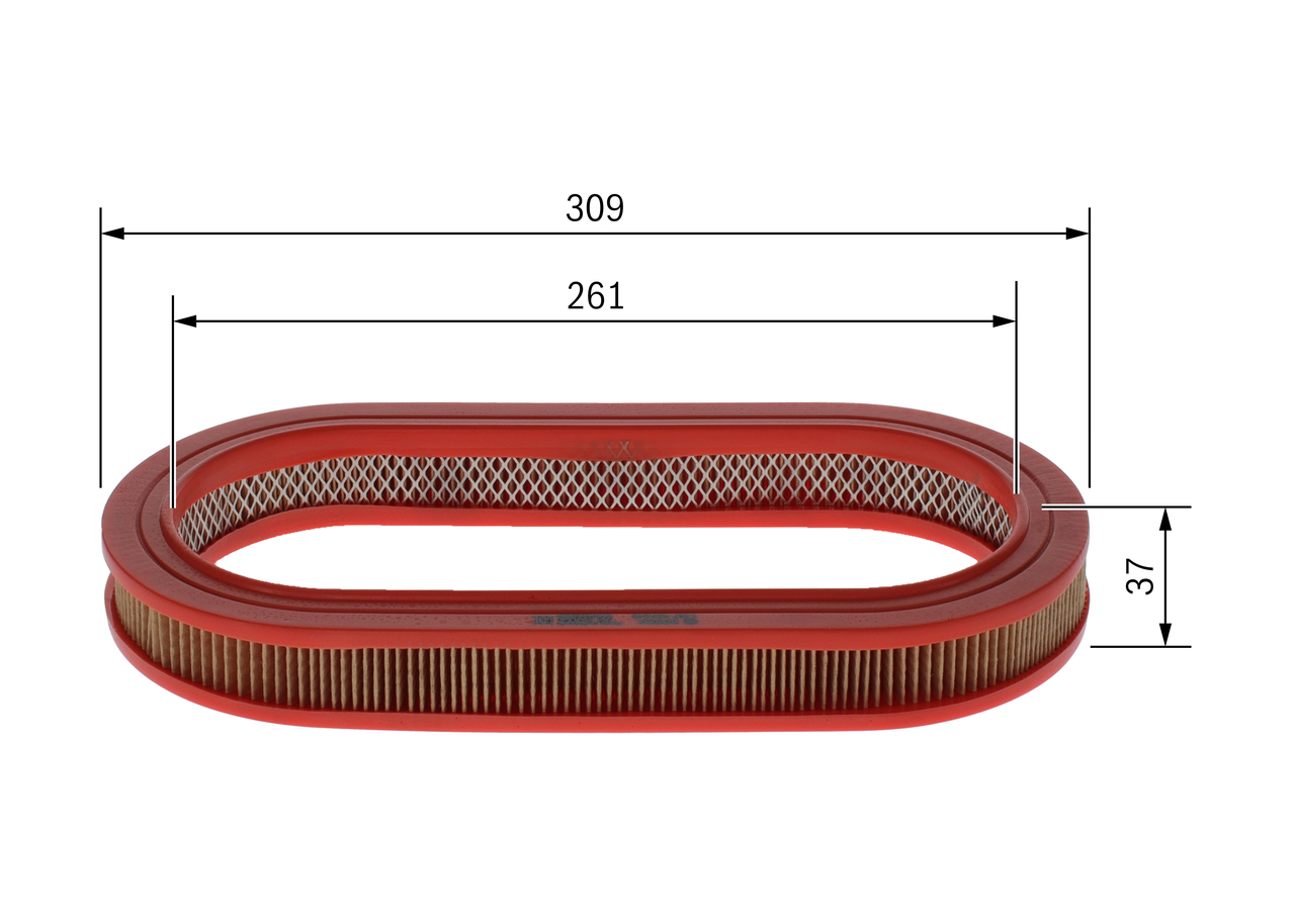 BOSCH 1 457 433 648 Luftfilter