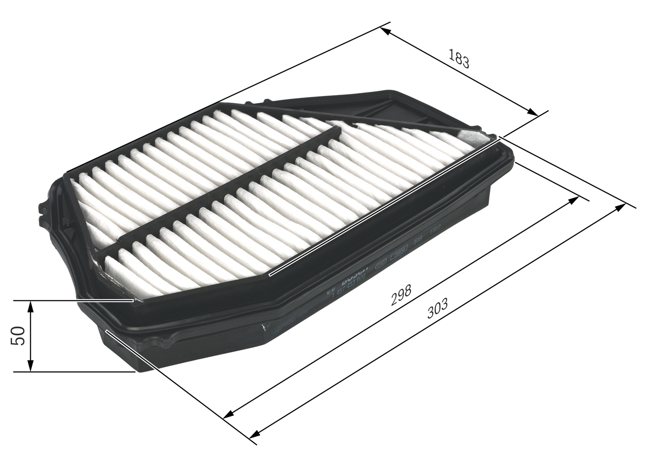 BOSCH 1 457 433 970 Luftfilter