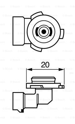 BOSCH 1 987 302 083 Lampadina, Fendinebbia-Lampadina, Fendinebbia-Ricambi Euro