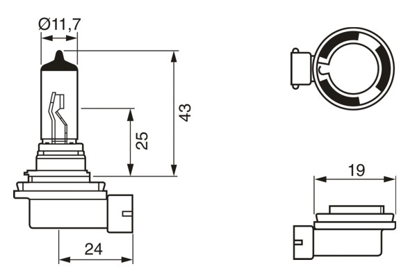 BOSCH 1 987 301 340 Lampadina, Fendinebbia