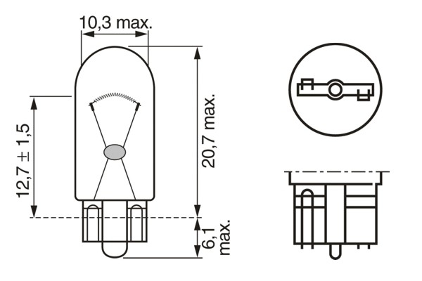 BOSCH 1 987 302 819 Lampadina, Indicatore direzione