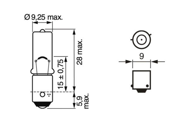 BOSCH 1 987 302 232 Lampadina, Luce di parcheggio/posizione