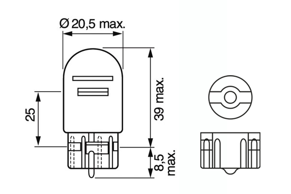 BOSCH 1 987 301 079 Lampadina, Luce di parcheggio/posizione