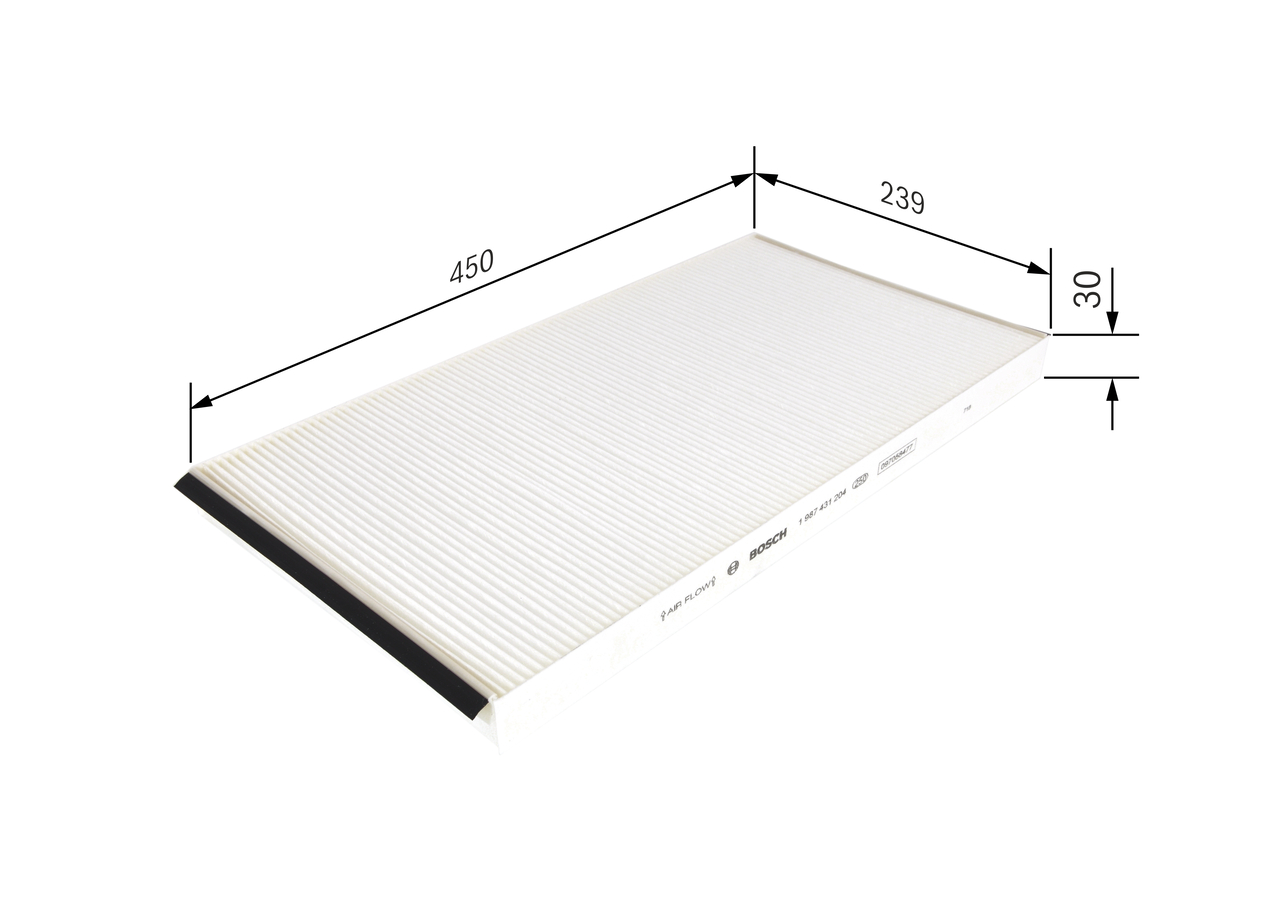 BOSCH 1 987 431 204 Filter, Innenraumluft