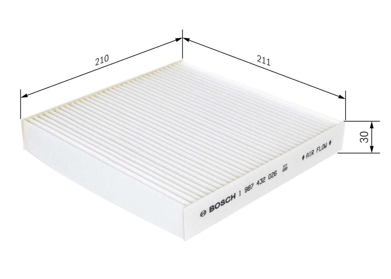 BOSCH 1 987 432 026 Filter, Innenraumluft