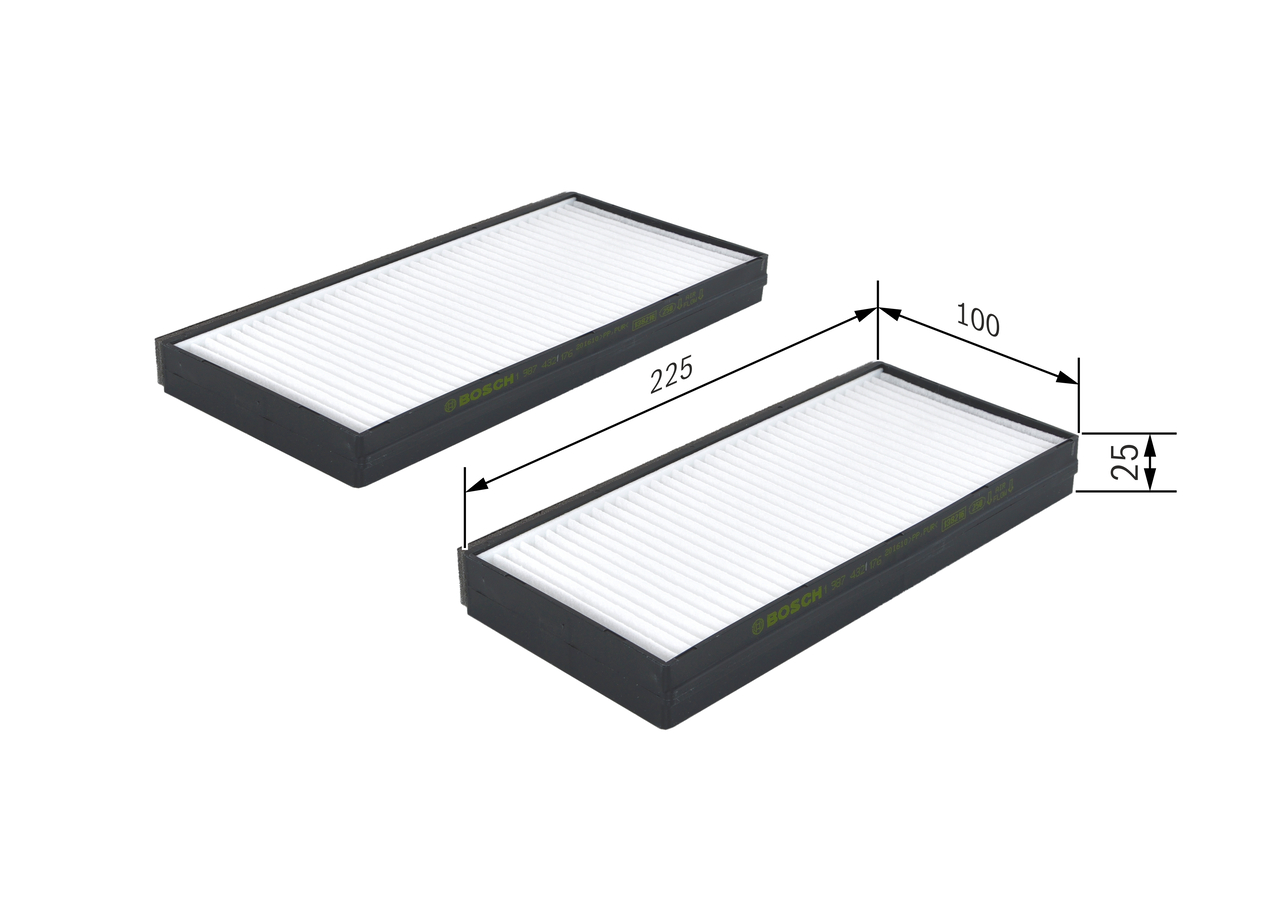 BOSCH 1 987 432 176 Filter, Innenraumluft