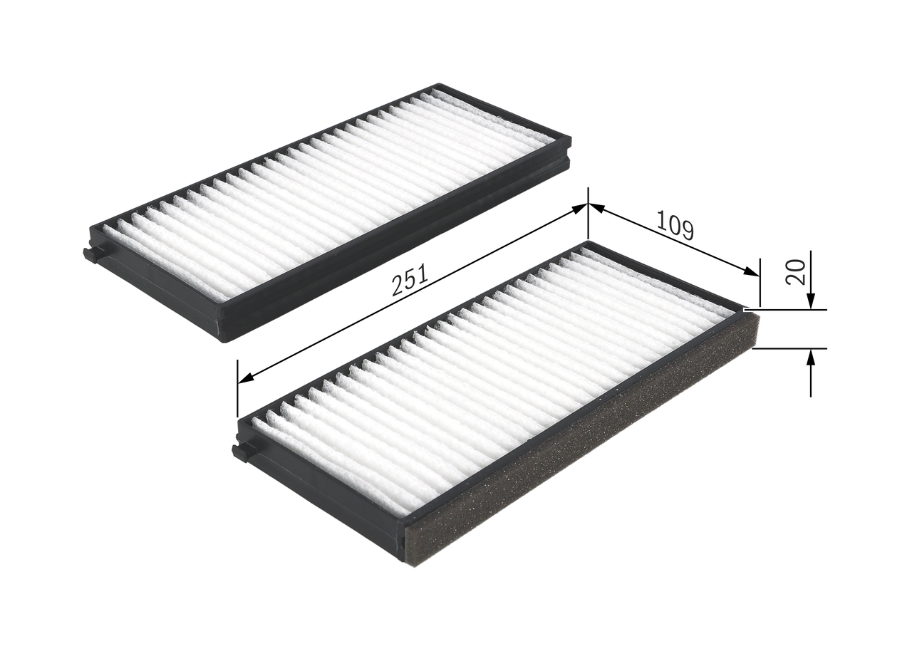 BOSCH 1 987 432 260 Filter, Innenraumluft