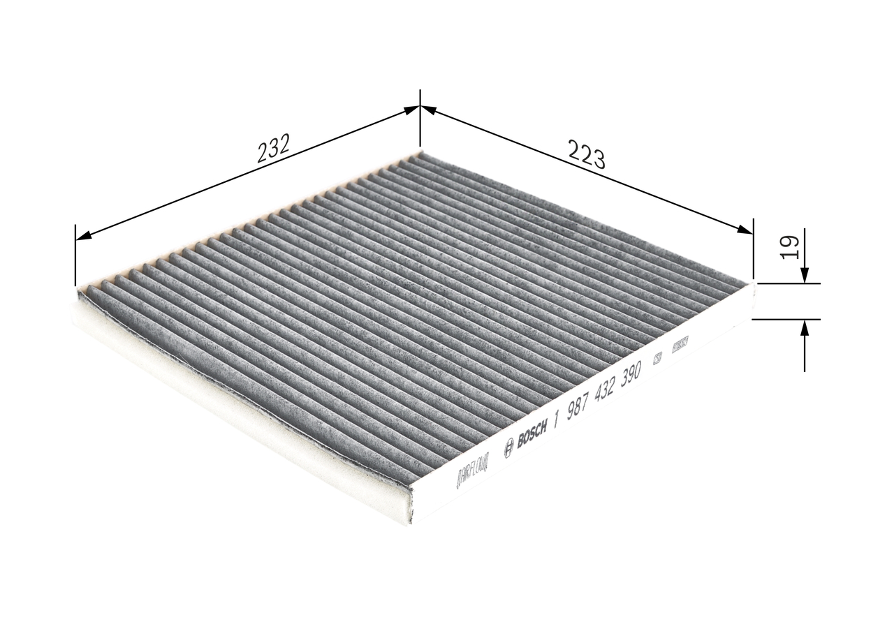 BOSCH 1 987 432 390 Filter, Innenraumluft