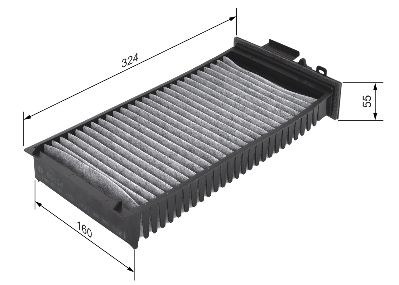 BOSCH 1 987 432 398 Filter, Innenraumluft