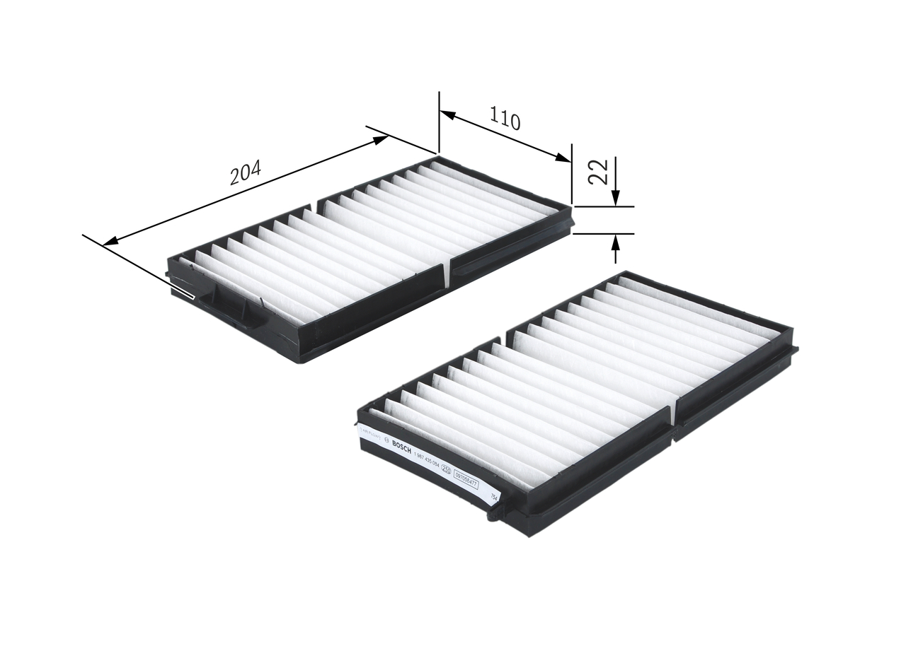 BOSCH 1 987 435 084 Filter, Innenraumluft